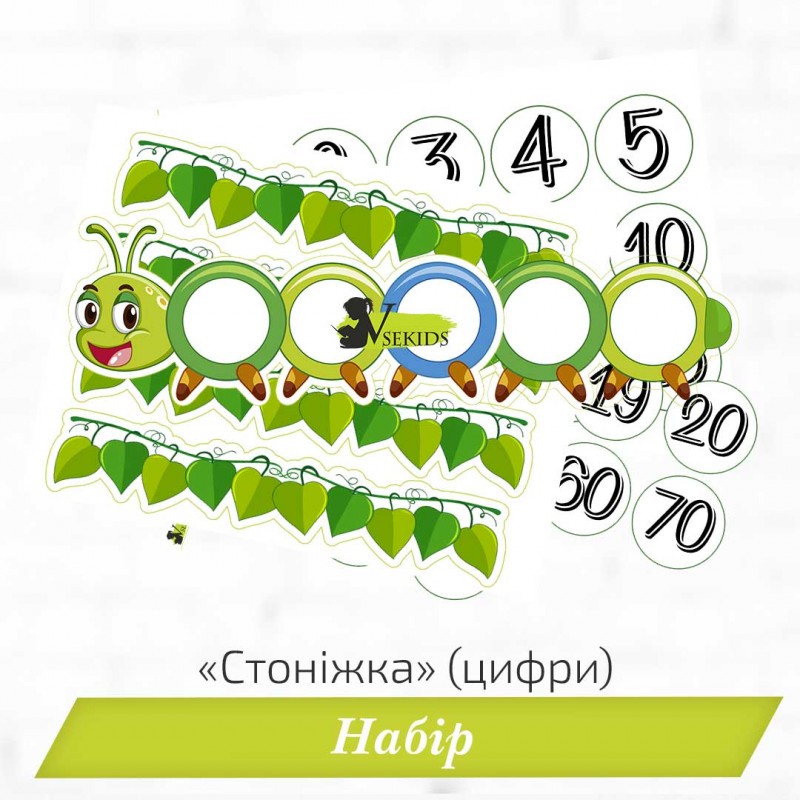 Набір «Стоніжка» (цифри)