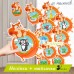 Група “Білочка” . Наліпки на шафки, ліжка, рушнички.