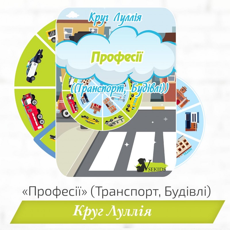 Круг Луллія «Професії» (Транспорт, Будівлі)